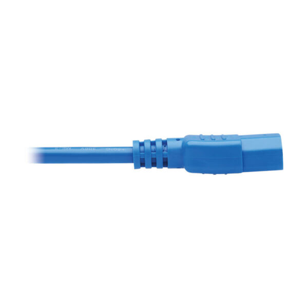 19ca46cf4e22376d02d319bdb1e33e25 Tripp Lite series PDU Power Cord, C13 to C14 - 10A, 250V, 18 AWG, 2 ft. (0.61 m), Blue