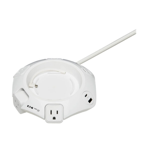 19d49a67301e35484ca416b583611652 Tripp Lite Safe-IT Conference Surge Protector, 4 Rotating 5-15R Outlets, USB-C and 3 USB-A Ports, 10 ft. Cord, Antimicrobial - TLP410UCUFOAM