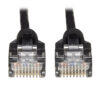 Tripp Lite series Cat6a 10G Snagless Molded Slim UTP Ethernet Cable (RJ45 M/M), Black, 10 ft. (3.05 m)