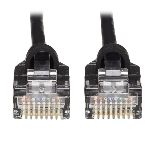 Tripp Lite series Cat6a 10G Snagless Molded Slim UTP Ethernet Cable (RJ45 M/M), Black, 10 ft. (3.05 m)