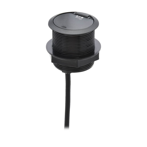 19e22b08124b9c521fe14dd47dfa04a6 Tripp Lite series Protect It! In-Desktop Power Grommet - NEMA 5-15P, 2x USB-A Charging, Surge Protection, 10 ft. Cord, Antimicrobial, Black