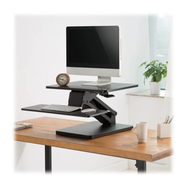 Tripp Lite series Safe-IT Adjustable-Height Sit-Stand Desktop Workstation, Antimicrobial Protection