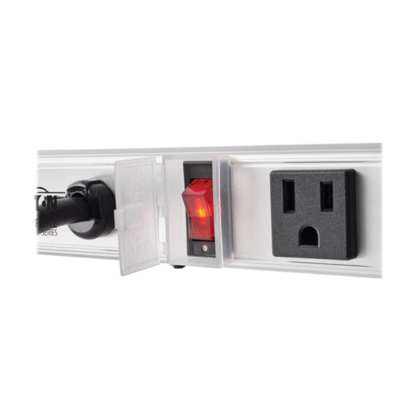 Tripp Lite series 12 Right-Angle Outlet Vertical Power Strip, 120V, 15A, 15 ft. (4.57 m) Cord, 5-15P, 36 in.