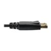 Tripp Lite series Mini DisplayPort to DisplayPort Adapter Cable, 4K (M/M), DP Latching Connector, Black, 10 ft. (3.1 m)