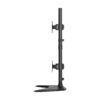 Tripp Lite series Dual Vertical Flat-Screen Desk Stand/Clamp Mount, 15 in. to 27 in. Flat-Screen Displays