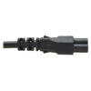 1a4239ccaa82e4e95b2b6d483f3e0a11 Tripp Lite series 3-Slot Power Cord, NEMA 5-15P to C5 - Laptop/Notebook, 7A, 125V, 18 AWG, 6 ft. (1.8 m), Black