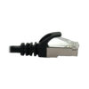 Tripp Lite series Cat6a 10G Snagless Shielded Slim STP Ethernet Cable (RJ45 M/M), PoE, Black, 15 ft. (4.6 m)
