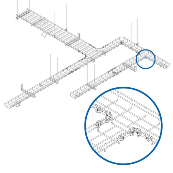 Tripp Lite series L Coupler Kit for Wire Mesh Cable Trays