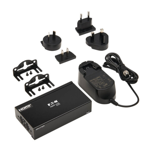 Tripp Lite series 2-Port HDMI over Cat6 Splitter - 4K 60 Hz, HDR, 4:4:4, PoC, HDCP 2.2, 230 ft. (70.1 m), TAA