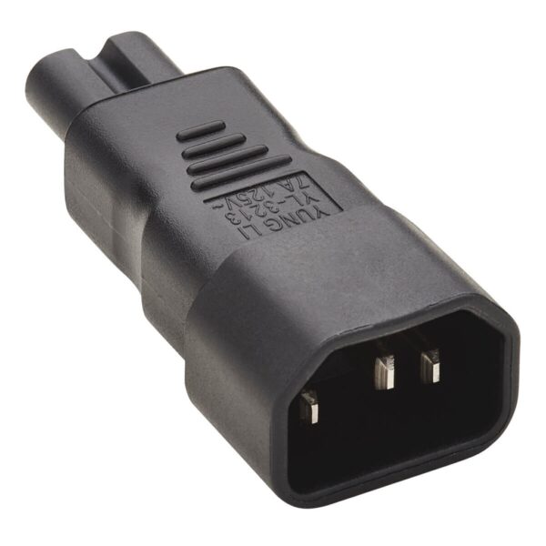 Tripp Lite series IEC C14 to IEC C7 Power Cord Adapter - 7A, 125V, Black