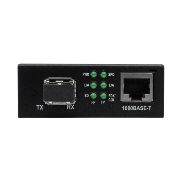 1ac503e9d53676cec58eb1955f5efca8 Tripp Lite series Gigabit Multimode Fiber to Ethernet Media Converter, 10/100/1000 LC, International Power Supply, 850 nm, 550M (1804.46 ft.)