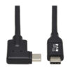 1ac935eb3898eca4f0177e11139dae46 Tripp Lite series USB-C Cable (M/M) - USB 3.2 Gen 1, (5 Gbps), Thunderbolt 3 Compatible, Right-Angle Plug, 1 ft. (0.3 m)