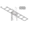 Tripp Lite series SmartRack Hardware Kit - Connects SRCABLELADDER to a wall or Open Frame Rack