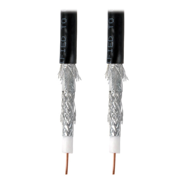 1b1f55674ae4286b9ca8b18872c403c0 Tripp Lite series RG6/U Quad-Shield CMR-Rated Coaxial Cable, Black, 1000 ft. (304.8 m)