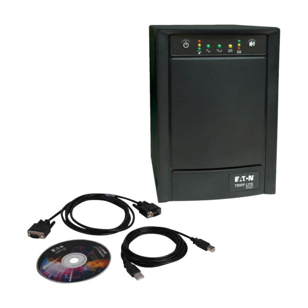 Tripp Lite series SmartPro 120V 1.5kVA 900W Line-Interactive Sine Wave UPS, Tower, Network Card Options, USB, DB9, 8 Outlets