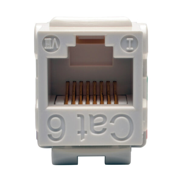 1b593ced255489b7b3140c84642578bf Tripp Lite series Cat6/Cat5e 110 Style Punch Down Keystone Jack - White, TAA