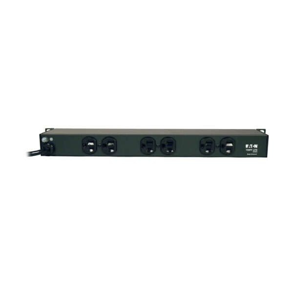 Tripp Lite series 1U Rack-Mount Network Server Power Strip, 120V, 15A, 6-Outlet (Rear-Facing), 15 ft. (4.57 m) Cord