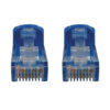 Tripp Lite series Cat6a 10G Snagless Molded UTP Ethernet Cable (RJ45 M/M), PoE, Blue, 25 ft. (7.6 m)