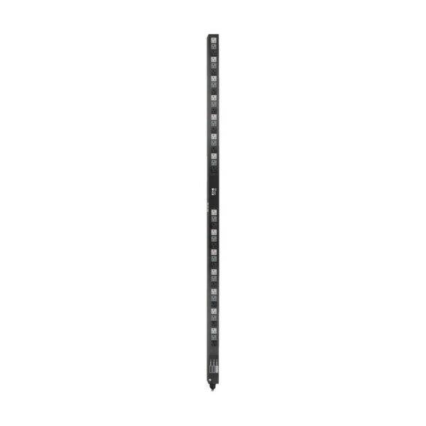 Tripp Lite series 5.7kW 3-Phase Basic PDU - 42 NEMA 5-15/20R 120V Outlets, 208V L21-20P Input, 6 ft. Cord, 70 in. 0U Rack, TAA