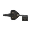 Tripp Lite series UK Computer Power Cord, BS 1363 to C19 - 13A, 250V, H05VV-F, 2.5 m (8.2 ft.), Black