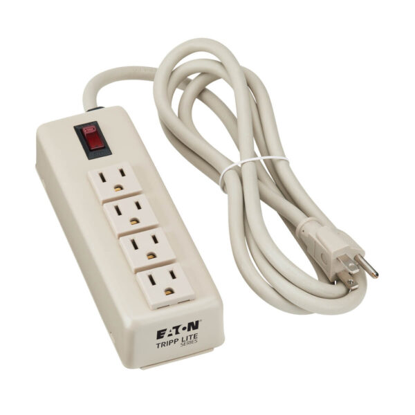 Tripp Lite series Industrial Power Strip, 4-Outlet, 6 ft. (1.8 m) Cord, 5-15P, Lighted On/Off Switch
