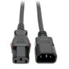 Tripp Lite series Power Extension Cord, Locking C13 to C14 PDU Style - 10A, 250V, 18 AWG, 1 ft. (0.31 m)