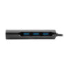 Tripp Lite series 4-Port USB-C Hub, USB 3.x (5Gbps), 4x USB-A Ports, Black