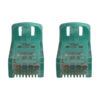 Tripp Lite series Cat6a 10G Snagless Molded UTP Ethernet Cable (RJ45 M/M), PoE, Aqua, 15 ft. (4.6 m)