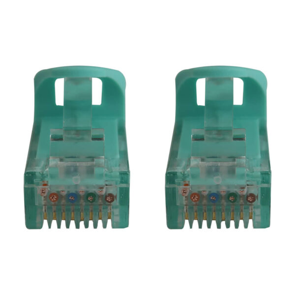 Tripp Lite series Cat6a 10G Snagless Molded UTP Ethernet Cable (RJ45 M/M), PoE, Aqua, 15 ft. (4.6 m)