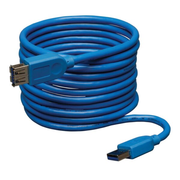 1cb1c2147f0b08ac3e9a63d74b88f322 Tripp Lite series USB 3.0 SuperSpeed Extension Cable (A M/F), Blue, 10 ft. (3.05 m) - U324-010
