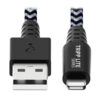 Tripp Lite series Heavy-Duty USB-A to Lightning Sync/Charge Cable, MFi Certified - M/M, USB 2.0, 3 ft. (0.91 m)