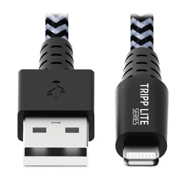 Tripp Lite series Heavy-Duty USB-A to Lightning Sync/Charge Cable, MFi Certified - M/M, USB 2.0, 3 ft. (0.91 m)