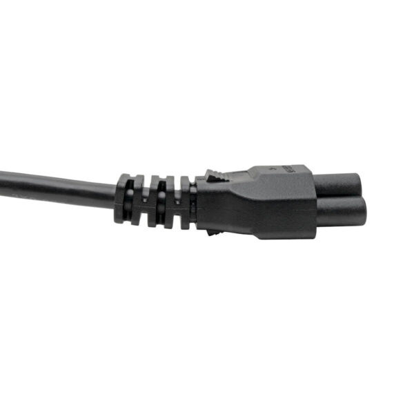 Tripp Lite series 3-Slot Power Cord, NEMA 5-15P to C5 - Laptop/Notebook, 10A, 125V, 18 AWG, 10 ft. (3.05 m), Black