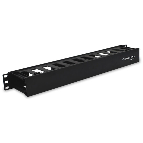 PDH-SSW-1U Image Plastic Duct Horizontal Cable Manager, Single-Sided, W/Cover, 1U