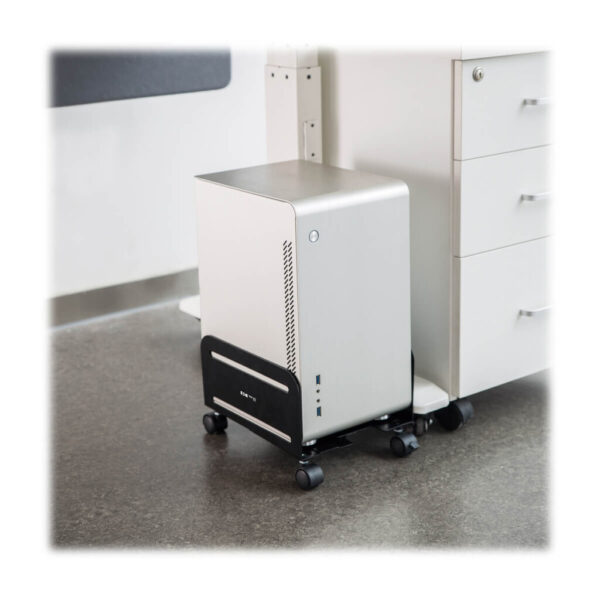 Tripp Lite series Mobile CPU Caddy for Computer Towers - Width Adjustable, Locking Casters, Black