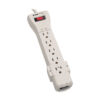 Tripp Lite series Protect It! 7-Outlet Surge Protector, 15 ft. (4.57 m) Cord, 2520 Joules, Fax/Modem Protection, RJ11