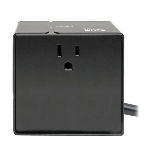 1d9a9346436d572b609783b77d64068a Tripp Lite series Safe-IT 3-Outlet Cube Surge Protector, 5-15R Outlets, 6 USB Charging Ports, 8 ft. (2.4 m) Cord, Antimicrobial Protection