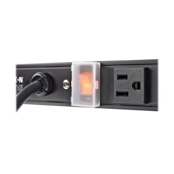 1dc78cf19968377c5a9e9757453189f2 Tripp Lite series 12-Outlet Vertical Power Strip, 120V, 15A, NEMA 5-15P, 15 ft. (4.57 m) Cord, 36 in., Black Housing
