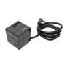 Tripp Lite series Protect It! 3-Outlet Power Cube Surge Protector - 6 USB-A Ports (7.2A Shared), 6 ft. (1.83 m) Cord, 540 Joules, Black