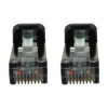 Tripp Lite series Cat6a 10G Snagless Shielded Slim STP Ethernet Cable (RJ45 M/M), PoE, Black, 3 ft. (0.9 m)