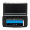Tripp Lite series USB 3.0 SuperSpeed Adapter - USB-A to USB-A, M/F, Down Angle, Black