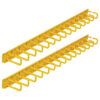 Tripp Lite series Vertical Cable Manager - Flexible Rings, Yellow, 6 ft. (1.8 m)