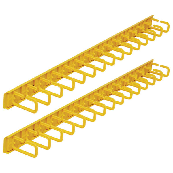 Tripp Lite series Vertical Cable Manager - Flexible Rings, Yellow, 6 ft. (1.8 m)