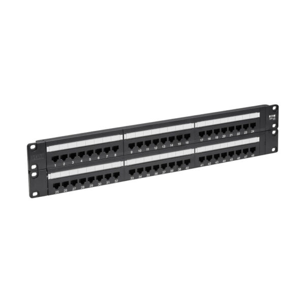 Tripp Lite series 48-Port Cat6 Patch Panel - UTP, 110 Punch Down, RJ45, 2U, TAA