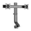 Tripp Lite series Dual-Display Monitor Arm with Desk Clamp and Grommet - Height Adjustable, 17” to 27” Monitors