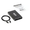 1e8239667d6eb6776e81726db7885607 Tripp Lite series USB-C to Dual M.2 SATA SSD/HDD Enclosure Adapter - USB 3.1 Gen 2 (10 Gbps), Thunderbolt 3, UASP, RAID