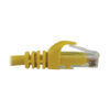 Tripp Lite series Cat6a 10G Snagless Molded UTP Ethernet Cable (RJ45 M/M), PoE, Yellow, 25 ft. (7.6 m)