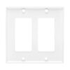 Tripp Lite series Double-Gang Faceplate, Decora Style - Vertical, White, TAA