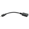 1ea41679eb879db3be06fe2161f65194 Tripp Lite series Micro USB to USB OTG Host Adapter Cable, 5-Pin Micro USB B to USB A M/F, 6-in. (15.24 cm)