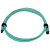 1eb4c2de03afead438e7d6716ee3be10 Tripp Lite series 40/100/400G Multimode 50/125 OM3 Fiber Optic Cable (24F MTP/MPO-PC F/F), LSZH, Aqua, 3 m (9.8 ft.)